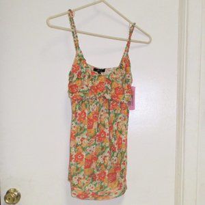 Vintage RARE  Loehmann’s Young Contemporary- Soprano Woman's Shirt Floral Print